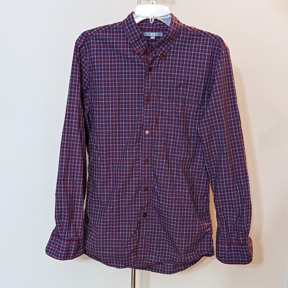 Uniqlo Other - Uniqlo Men's Size Medium Long Sleeve Button Down Casual Check Pattern Shirt
